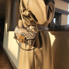 Hot selling luxury ladies waist bag shoulder handbags snakein pu leather crossbody bag women purses and handbags 