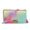 Fashion rainbow chain bags lady colorful handbags purse handbags for women