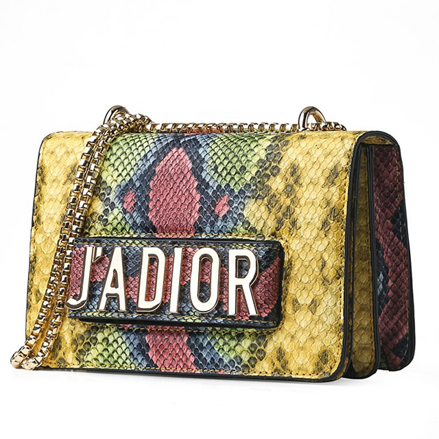 High quality snakeskin pattern lady crossbody clutch bag new design pu shoulder bags women handbags 2019