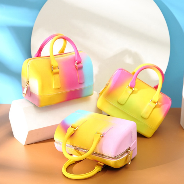 2020 New fashion ladies jelly beach handbag waterproof latest style purses hand bags for women 